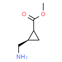 ChemSpider 2D Image | Methyl (2R)-2-(aminomethyl)cyclopropanecarboxylate | C6H11NO2