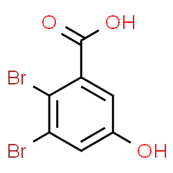 ChemSpider 2D Image | 2,3-Dibromo-5-hydroxybenzoic acid | C7H4Br2O3