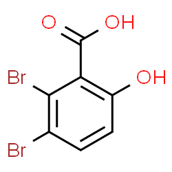 ChemSpider 2D Image | 2,3-Dibromo-6-hydroxybenzoic acid | C7H4Br2O3