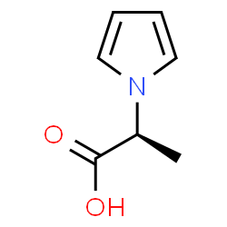 ChemSpider 2D Image | (2S)-2-(1H-Pyrrol-1-yl)propanoic acid | C7H9NO2