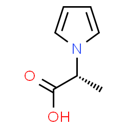 ChemSpider 2D Image | (2R)-2-(1H-Pyrrol-1-yl)propanoic acid | C7H9NO2