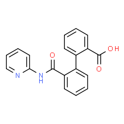 ChemSpider 2D Image | 2'-(2-Pyridinylcarbamoyl)-2-biphenylcarboxylic acid | C19H14N2O3