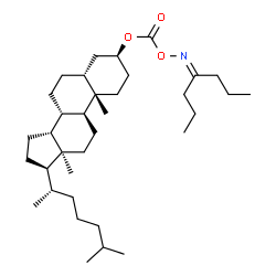 ChemSpider 2D Image | [(3beta,5beta,13alpha,14beta,20S)-Cholestan-3-yloxy][(4-heptanylideneamino)oxy]methanone | C35H61NO3
