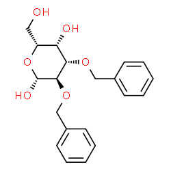 ChemSpider 2D Image | 2,3-Di-O-benzyl-beta-D-galactopyranose | C20H24O6