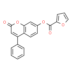 ChemSpider 2D Image | 2-Oxo-4-phenyl-2H-chromen-7-yl 2-furoate | C20H12O5