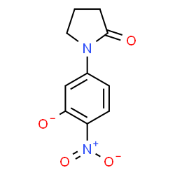 ChemSpider 2D Image | 2-Nitro-5-(2-oxo-1-pyrrolidinyl)phenolate | C10H9N2O4