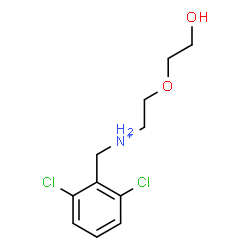 ChemSpider 2D Image | N-(2,6-Dichlorobenzyl)-2-(2-hydroxyethoxy)ethanaminium | C11H16Cl2NO2