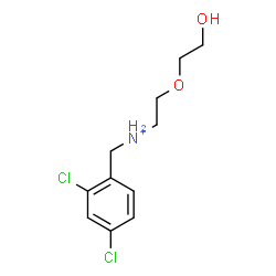 ChemSpider 2D Image | N-(2,4-Dichlorobenzyl)-2-(2-hydroxyethoxy)ethanaminium | C11H16Cl2NO2
