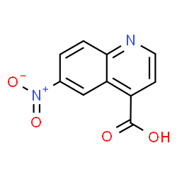 ChemSpider 2D Image | 6-Nitro-4-quinolinecarboxylic acid | C10H6N2O4