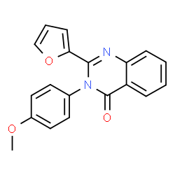 ChemSpider 2D Image | 2-(2-Furyl)-3-(4-methoxyphenyl)-4(3H)-quinazolinone | C19H14N2O3