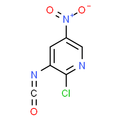 ChemSpider 2D Image | 2-Chloro-3-isocyanato-5-nitropyridine | C6H2ClN3O3