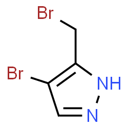 ChemSpider 2D Image | 4-Bromo-5-(bromomethyl)-1H-pyrazole | C4H4Br2N2