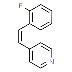 ChemSpider 2D Image | 4-[(Z)-2-(2-Fluorophenyl)vinyl]pyridine | C13H10FN