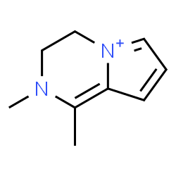 ChemSpider 2D Image | 1,2-Dimethyl-3,4-dihydropyrrolo[1,2-a]pyrazin-2-ium | C9H13N2