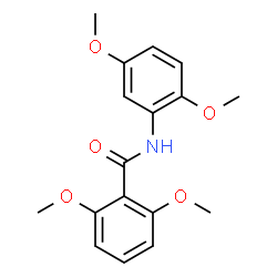 ChemSpider 2D Image | N-(2,5-Dimethoxyphenyl)-2,6-dimethoxybenzamide | C17H19NO5