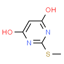 ChemSpider 2D Image | 2-Methylthio-4,6-pyrimidinedione | C5H6N2O2S