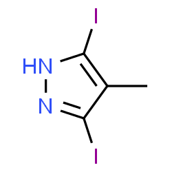 ChemSpider 2D Image | 3,5-Diiodo-4-methyl-1H-pyrazole | C4H4I2N2