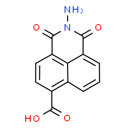ChemSpider 2D Image | 2-Amino-1,3-dioxo-2,3-dihydro-1H-benzo[de]isoquinoline-6-carboxylic acid | C13H8N2O4