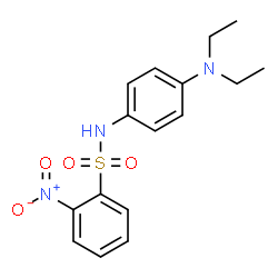 ChemSpider 2D Image | N-(4-Diethylamino-phenyl)-2-nitro-benzenesulfonamide | C16H19N3O4S