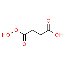 ChemSpider 2D Image | 4-Hydroperoxy-4-oxobutanoic acid | C4H6O5