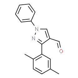 ChemSpider 2D Image | [3-(2,5-dimethylphenyl)-1-phenylpyrazol-4-yl]formaldehyde | C18H16N2O