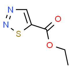 ChemSpider 2D Image | Ethyl 1,2,3-thiadiazole-5-carboxylate | C5H6N2O2S