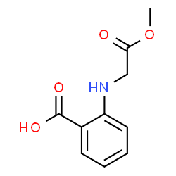 ChemSpider 2D Image | 2-[(2-Methoxy-2-oxoethyl)amino]benzoic acid | C10H11NO4