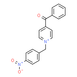 ChemSpider 2D Image | 4-Benzoyl-1-(4-nitrobenzyl)pyridinium | C19H15N2O3
