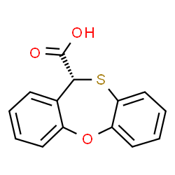 ChemSpider 2D Image | (11R)-11H-Dibenzo[b,f][1,4]oxathiepine-11-carboxylic acid | C14H10O3S