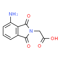 ChemSpider 2D Image | (4-Amino-1,3-dioxo-1,3-dihydro-isoindol-2-yl)-acetic acid | C10H8N2O4