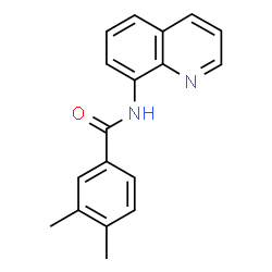 ChemSpider 2D Image | 3,4-Dimethyl-N-(8-quinolinyl)benzamide | C18H16N2O