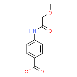ChemSpider 2D Image | 4-[(Methoxyacetyl)amino]benzoate | C10H10NO4