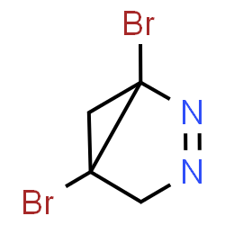 ChemSpider 2D Image | 1,5-Dibromo-2,3-diazabicyclo[3.1.0]hex-2-ene | C4H4Br2N2