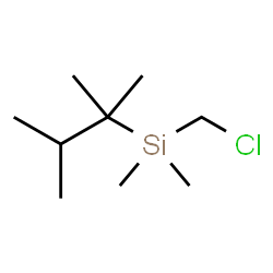 ChemSpider 2D Image | (Chloromethyl)(2,3-dimethyl-2-butanyl)dimethylsilane | C9H21ClSi