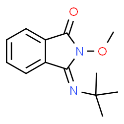 ChemSpider 2D Image | (3Z)-2-Methoxy-3-[(2-methyl-2-propanyl)imino]-1-isoindolinone | C13H16N2O2