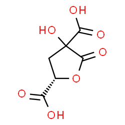 ChemSpider 2D Image | (2S)-4-Hydroxy-5-oxotetrahydro-2,4-furandicarboxylic acid (non-preferred name) | C6H6O7