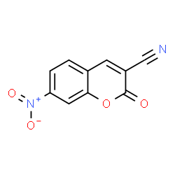 ChemSpider 2D Image | 7-Nitro-2-oxo-2H-chromene-3-carbonitrile | C10H4N2O4