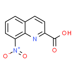 ChemSpider 2D Image | 8-Nitro-2-quinolinecarboxylic acid | C10H6N2O4