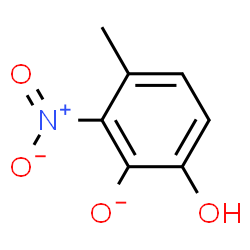 ChemSpider 2D Image | 6-Hydroxy-3-methyl-2-nitrophenolate | C7H6NO4