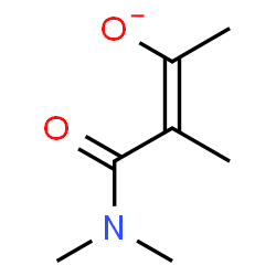 ChemSpider 2D Image | (2Z)-4-(Dimethylamino)-3-methyl-4-oxo-2-buten-2-olate | C7H12NO2