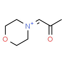 ChemSpider 2D Image | 4-(2-Oxopropylidene)morpholin-4-ium | C7H12NO2