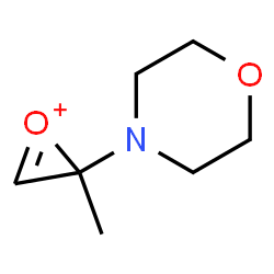 ChemSpider 2D Image | 2-Methyl-2-(4-morpholinyl)-2H-oxirenium | C7H12NO2