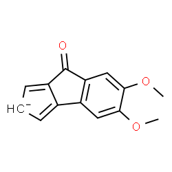 ChemSpider 2D Image | 5,6-Dimethoxy-8-oxo-2,8-dihydrocyclopenta[a]inden-2-ide | C14H11O3