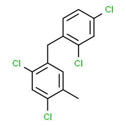 ChemSpider 2D Image | 2,2',4,4'-tetrachloro-5-methyl-diphenylmethane | C14H10Cl4