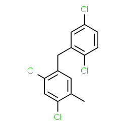 ChemSpider 2D Image | 2,2',4,5'-tetrachloro-5-methyl-diphenylmethane | C14H10Cl4