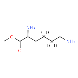 ChemSpider 2D Image | Methyl D-(4,4,5,5-~2~H_4_)lysinate | C7H12D4N2O2