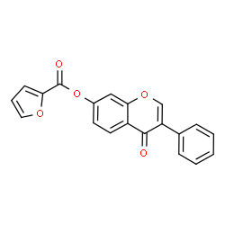 ChemSpider 2D Image | 4-Oxo-3-phenyl-4H-chromen-7-yl 2-furoate | C20H12O5
