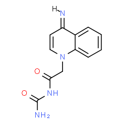 ChemSpider 2D Image | N-Carbamoyl-2-[(4E)-4-imino-1(4H)-quinolinyl]acetamide | C12H12N4O2