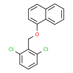 ChemSpider 2D Image | 1-[(2,6-Dichlorobenzyl)oxy]naphthalene | C17H12Cl2O