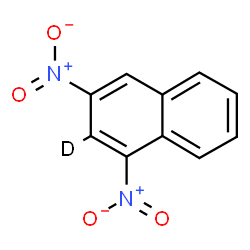 ChemSpider 2D Image | 1,3-Dinitro(2-~2~H)naphthalene | C10H5DN2O4